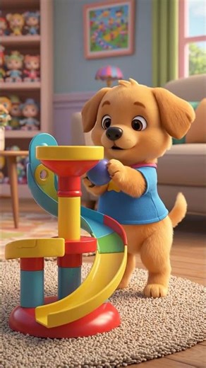 Puppy Drops a Ball… Watch What Happens! 🎯🐶
