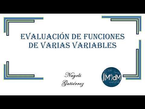 Evaluación de funciones de varias variables