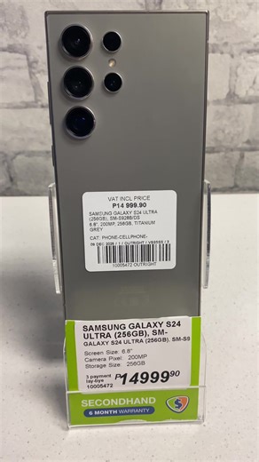 Pre-loved Samsung Galaxy S24 Ultra (256GB) available in Palapye – Crusaders. ✔ Cash purchase accepted ✔ 6-month repair warranty ✔ 3-payment lay-by option available For fast assistance, call or WhatsApp 7244 1119. Short version: Samsung Galaxy S24 Ultra 256GB (Pre-loved) 📍 Crusaders, Palapye 💵 Cash | 🧾 3-payment lay-by 🛠 6-month repair warranty 📞 WhatsApp/Call: 7244 1119