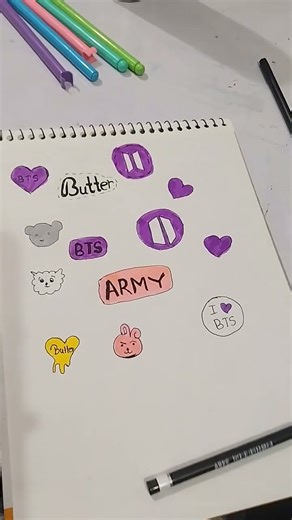 homemade bts stickers 😉subscribe for more ✨️