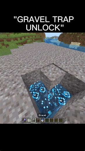 Minecraft Gravel Trap Unlock! | Smart Trap to Catch Mobs & Players