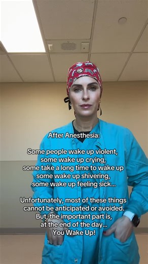 2.8K reactions · 61 shares | Hopefully, if you have to have anesthesia, you will wake up perfectly! But, sometimes people do wake up with one of these things mentioned. #anesthesia #anesthesiologist #surgery | Brittany Merk | Facebook