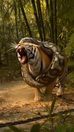 Tiger vs Python 🐅🐍 | Epic Jungle Battle 🔥😱 #youtubeshorts #animals #shorts #viral