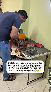 19K views · 530 reactions | Safety and using the Personal Protective Equipment (PPE) during the Hybrid Electric Vehicle Training Program ⚡️ | Hybrid Solution Diagnostics | Facebook