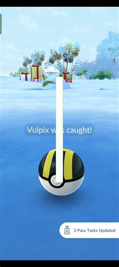 Shiny Alolan Vulpix Evolve to Shiny Alolan Ninetales #pokemon #pokemongo