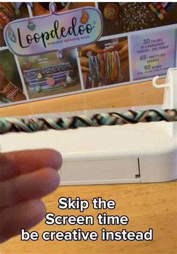 Finally found something I can do with my daughter. Whether you are looking for something for a little one aged 7 , or just need to take a break from the screens and get creative, Loopdedoo is for you. With 30 colors the opportunities are endless. #loom #bracelet #creative #diy #loopdedoo