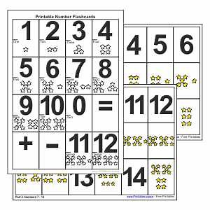 Printable Number Flashcards for Teaching Number - Free Printables