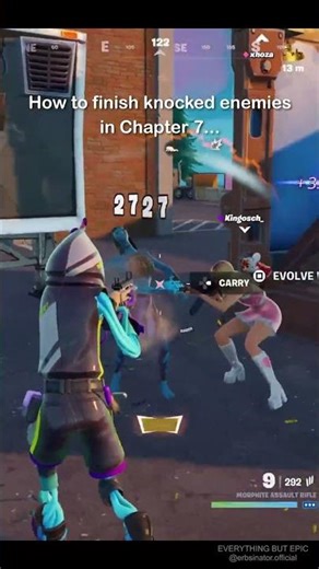 How to FINISH enemies in Fortnite 😭