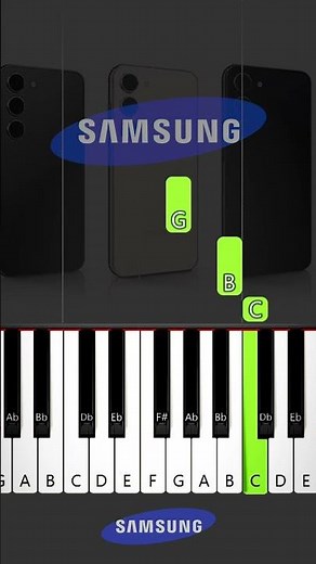 How To Play Samsung Ringtone | Easy Piano Tutorial #shorts #samsung #ringtone