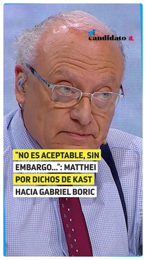 📌 Frente a la polémica entre el presidente Gabriel Boric y José Antonio Kast por el discurso de presentación del Presupuesto 2026, en conversación con Tomás Mosciatti en #ElCandidato, Evelyn Matthei reafirmó su postura en contra tanto de las acciones del mandatario como de las declaraciones posteriores del candidato. ¿Qué te parece? 👇 | Meganoticias