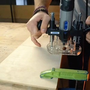 Plunging into a new project while at home this week? Try the Dremel Plunge Router, perfect for cutting decorative edges, straight slots or routing freehand. Check out @chakamana as they turn their Dremel into a mini plunge router with the attachment! Check out their page here: https://www.instagram.com/chakamana/ #dremel #routing #woodworking #tooltuesday #diy #woodcarving #makersgonnamake #woodisgood #plungerouter #oddlysatisfying | Dremel