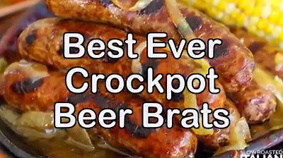 34K views | Best Ever Crockpot Beer Brats is an easy recipe, prepped...