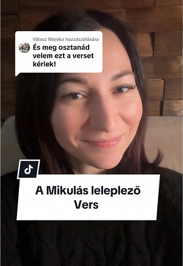 A Mikulás leleplező vers válasza Mónikának