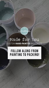 Own a piece of art for your studio!  Each custom muslin backdrop is...