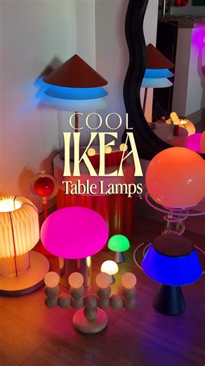 Seth S | Interior on Instagram: "IKEA understood the assignment! 📝 Affordable, aesthetic, and actually good design — If you’re refreshing your apartment this year, save this for later. 💡🏠 ikea home , DIY ikea hacks , colorful apartment, home inspiration, ikea DIY finds, ikea lamp collection, ikea lighting ideas, ikea home decor, ikea apartment decor, dopamine decor, modern ikea lamps, ikea finds, maximalist interiors, mood lighting, colorful interiors, maximalism, design 