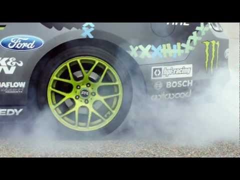[HOONIGAN] Super Slow Motion Tire Slaying Burnout with Vaughn Gittin JR.