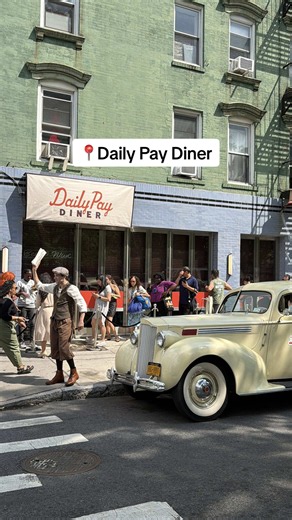 📍Daily Pay Diner: eat like its the 1930’s in an nyc diner with 1938 prices for TWO DAYS ONLY (July 22-23) at 244 E Houston #nyc #diner #1930s #dailypay #food @DailyPay