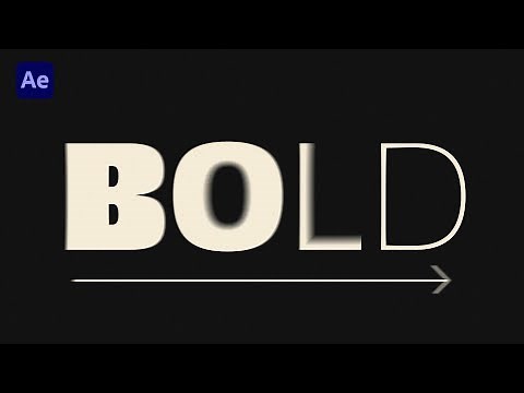 How to Animate Font Weight in After Effects | Kinetic Typography Pro Tip