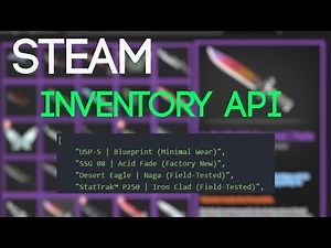 Save and show inventories in Nodejs (Steam Inventory Api)