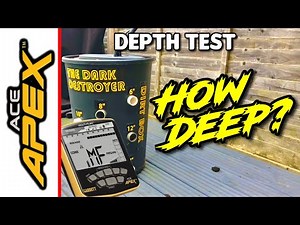 SHOCKING Garrett Ace Apex GOLD and SILVER Depth Test