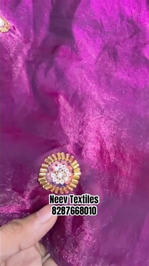 Fendy Space Silk Handwork Booti Embroidery Fabrics In Wholesale Neev Textiles Shanti Mohalla Delhi