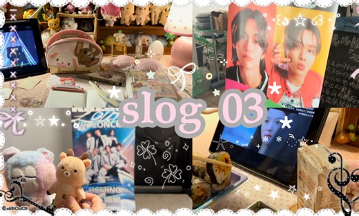*slog03｜校园vlog：宿舍日常•看riize vr演唱会•写手帐•在海底捞庆生•制定攻略