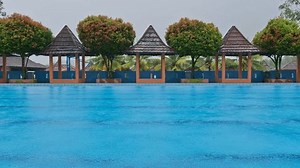 Empty Swimming Pool When Sky Raining Stock Footage Video (100% Royalty-free) 3942597999 | Shutterstock