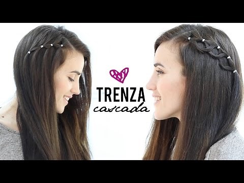 Trenza cascada con gomas | Peinados fáciles y bonitos