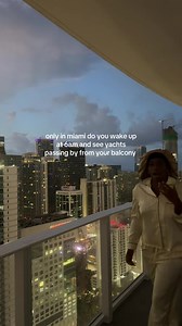 Brickell Miami Sunrise: Yachts Passing Your Balcony at 6AM