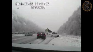 Video shows Utah state trooper being hit by car