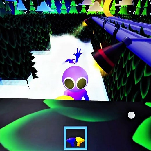 What If I Playing as Purple & Purple Monster In Rainbow Friends funny moments #rainbowfriends#roblox