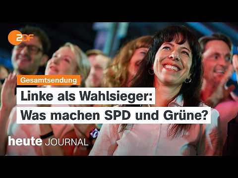 heute journal for 09/21: The Left overtakes CDU, US media companies file suit, automotive day of ...