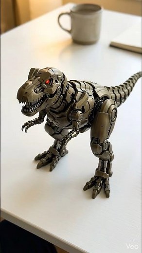 🦖 Futuristic Dinosaur Mech Reveal #futuregadget