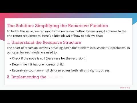 Mastering Recursive Methods in Java: Using Only One Return Statement