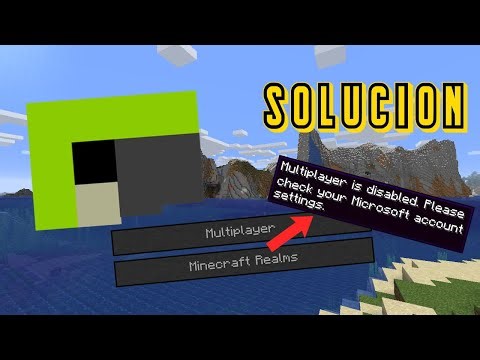 ⛏️Como solucionar el error: "Multiplayer is disabled. Please check your Microsoft account settings"💎