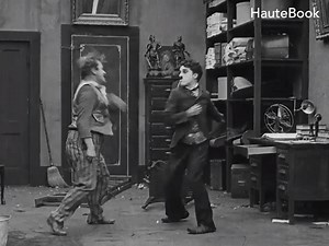 #CharlieChaplin keeps fighting with his colleague even after getting fired from the job. ;) :D Enjoy this hilarious scene from the movie ''The Pawnshop (1916)''. :P Click here for more Chaplin comedy videos - https://goo.gl/5mxNqQ | HauteBook