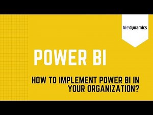 How to implement Power BI in your organization?