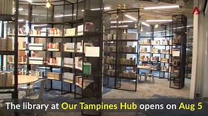 The upgraded Tampines library has a cooking studio and exercise bikes. We got a peek ahead of its reopening: | CNA