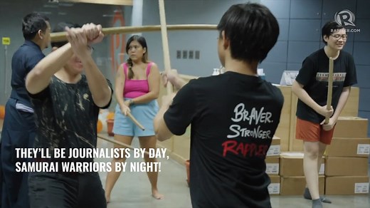 19K views · 666 reactions | Sugawara Budokai Manila visits the Rappler HQ to teach some of the basics of this ancient martial art! The eager beavers were given bokken, which is a wooden sword for training in kenjutsu. https://www.rappler.com/life-and-style/arts-culture/watch-want-learn-samurai-swordsmanship-local-group-teach-sugawara-budokai-manila/ | Rappler | Facebook