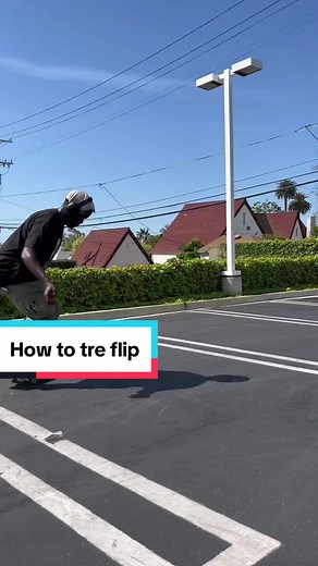 Replying to @King Marvin Tre flips are easier than kickflips! Just gotta practice till you’re there #skatetok #tutorialtok #howtoskateboard #switchflipjones