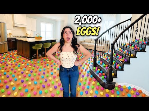 EXTREME Easter Egg Hunt in Our House! *2,000 EGGS*