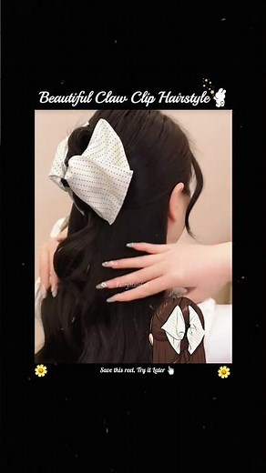 Beautiful Claw Clip Hairstyle 💝 Tutorial 🌹 Fairy Hair Lab 🍄