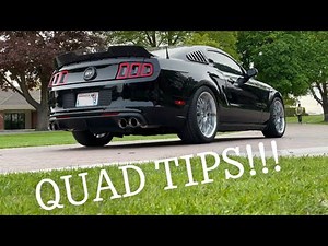 Installing Quad Tips On My 2014 Mustang GT!!!