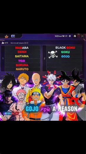 GOJO & GOKU VS SUKUNA TEAM! ☠︎̶ ➝ 3 VS 6… WHO WINS?