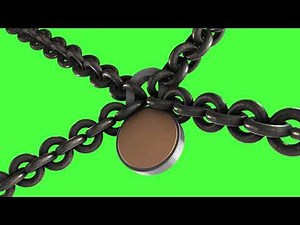 Lock chain Green screen Video | 3D Template | graphic | motion