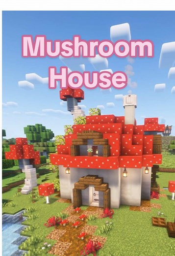 Fantasy Mushroom House Build in Minecraft 2020