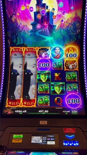 Wizard Of Oz Slot Machine BIG WINS!