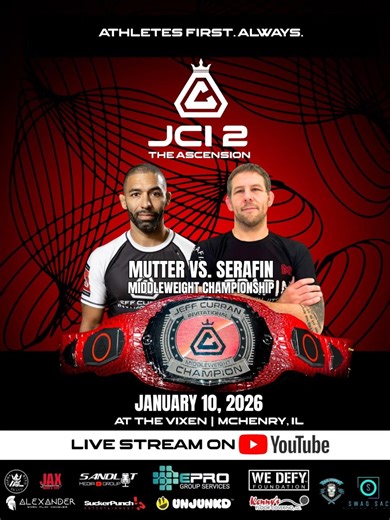 JCI 2 - Livestream link is LIVE on YouTube - 5 DAYS AWAY! - 23 submission-only superfights!