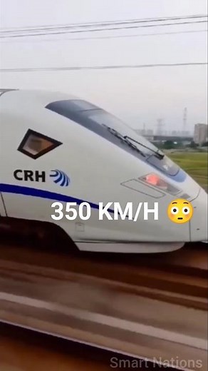 China Bullet Train at 350 KM/H 😲#China #BulletTrain #ChinaTrain #HighSpeedTrain
