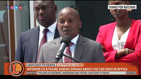 38K views · 1K reactions | "The day you will try breach peace and incite public disorder, that is the day the full weight of the Interior ministry will land on you!" Interior C.S Kithure Kindiki's strong warning to Raila and the Azimio Troop. | Lightcast TV Kenya | Facebook